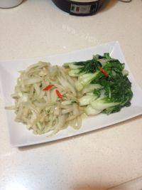 家常菜清炒奶白菜