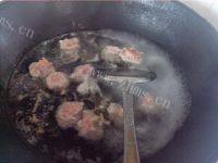 家常菜青菜肉丸汤做法图解7)