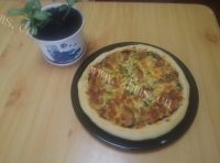 美味黑椒鸡腿蘑菇披萨做法图解16)