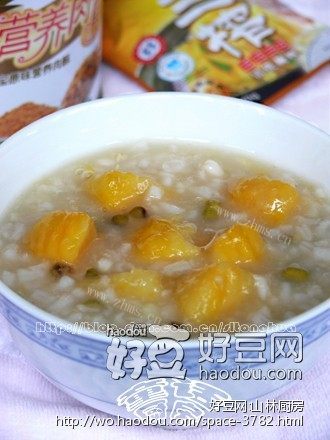 红薯绿豆粥