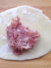 自制鲜肉酥饼做法图解7)
