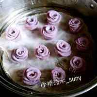 独特的紫薯玫瑰馒头的做法图解十一