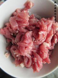 家常菜酱肉丝做法图解3)