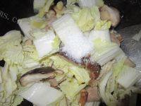「自制」白菜香菇炒瘦肉做法图解6)