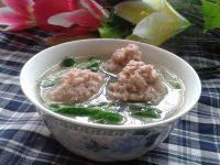 家常菜青菜肉丸汤