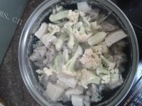 美味菜花豆腐鱼滑汤的做法图解九