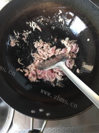 家常菜肉丝炒毛豆做法图解3)