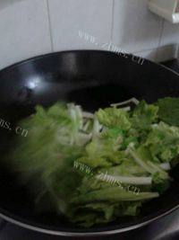 美味的炒小白菜做法图解3)