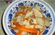 家常杏鲍菇炒肉做法图解6)