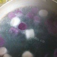 我的「手工美食」芋圆牛奶做法图解2)