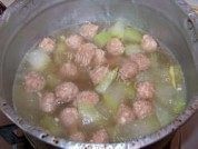 自制冬瓜肉丸汤做法图解9)