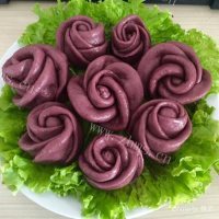 鲜美的紫薯玫瑰做法图解11)
