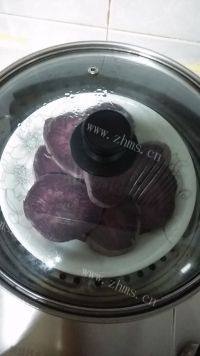 自制煎紫薯饼做法图解3)