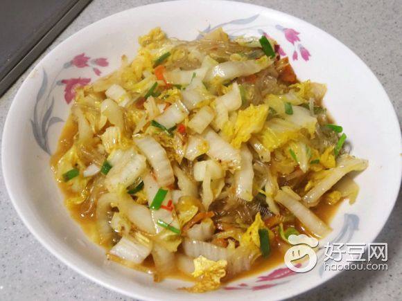 娃娃菜炒粉丝