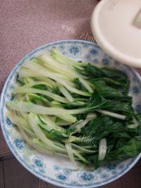 家常菜白灼小白菜做法图解6)