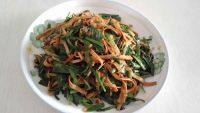 家常菜韭菜炒干豆腐