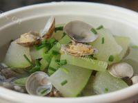 色泽不错的蛤蜊冬瓜汤