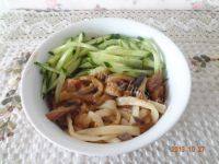 自己做的茄子打卤面