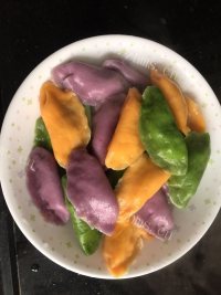 漂亮的七彩水饺做法图解5)