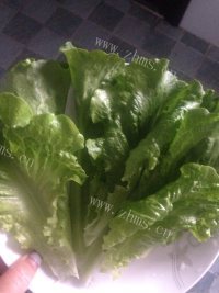 美味的生菜包肉