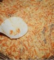 玉米胡萝卜牛肉饼做法图解5)
