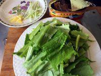 家常菜豆豉鲮鱼油麦菜做法图解2)