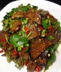 家常菜香菜拌牛肉