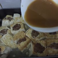 家常菜煎酿豆腐做法图解5)