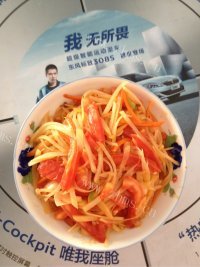 家常菜西红柿炒土豆丝