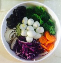 简易的菠菜面做法图解7)