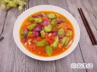 美味的洋葱茄汁丝瓜做法图解11)
