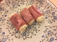 美味的培根芝士吐司卷做法图解6)