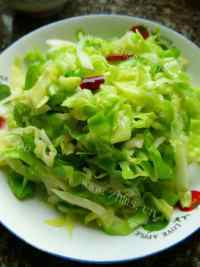家常菜清炒包菜