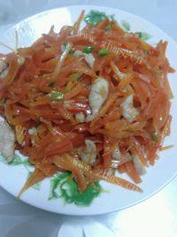 #特色美食#胡萝卜炒肉丝