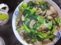好吃的青菜炒香菇做法图解6)