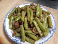 家常的豆角炒肉丝