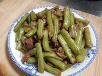 家常的豆角炒肉丝