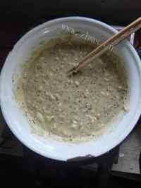 美味的绿豆菜饼做法图解3)