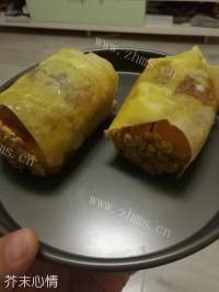 班戈蛋皮肉松面包做法图解12)