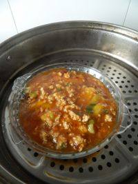 家常菜肉末蒸茄子