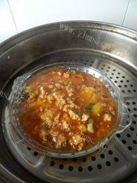家常菜肉末蒸茄子