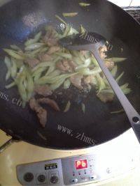 家常菜芹菜炒肉丝