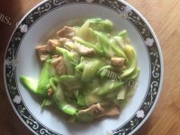 家常菜角瓜炒肉
