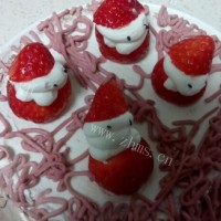 草莓圣诞蛋糕