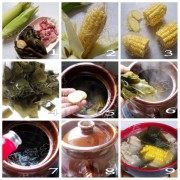 美味的海带玉米排骨汤做法图解1)