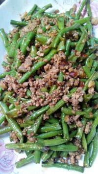 自制肉末豇豆