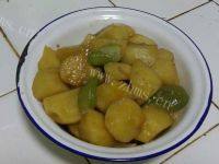 素菜土豆烩丝瓜做法图解10)