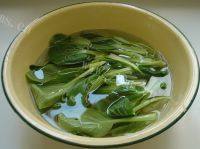 自己做的油菜鸡蛋面做法图解2)