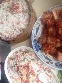 美味的糯米蒸排骨做法图解8)