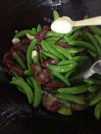 甜豆炒腊肠